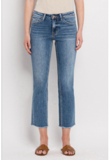 Vervet by Flying Monkey Mid Rise Straight Cropped Jeans