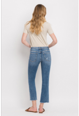 Vervet by Flying Monkey Mid Rise Straight Cropped Jeans