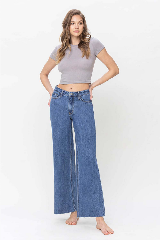 Vervet by Flying Monkey High Rise Wide Leg Jeans