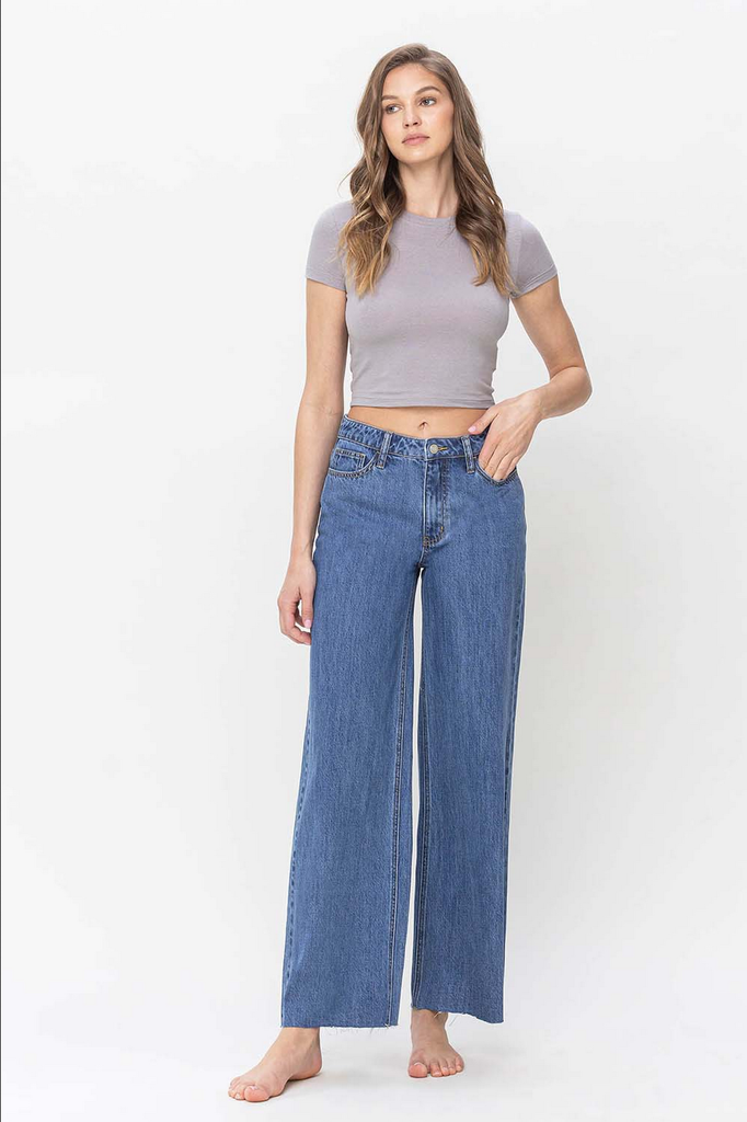 Vervet by Flying Monkey High Rise Wide Leg Jeans
