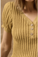 Promesa Short-Sleeve Rib-Knit Henley Top Regular price