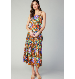 Current Air Floral Pleated Maxi Dress