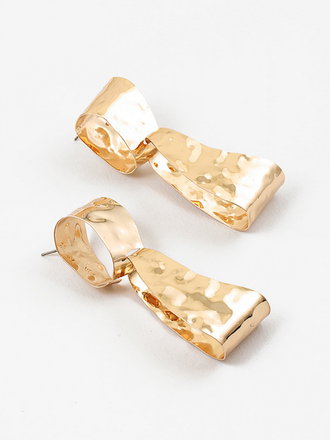Blue Suede Jewels Gold Statement Earrings Blue Suede Jewels Gold Statement Earrings