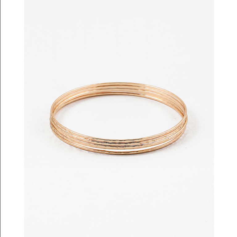 Blue Suede Jewels Thin Bangle Set of 5