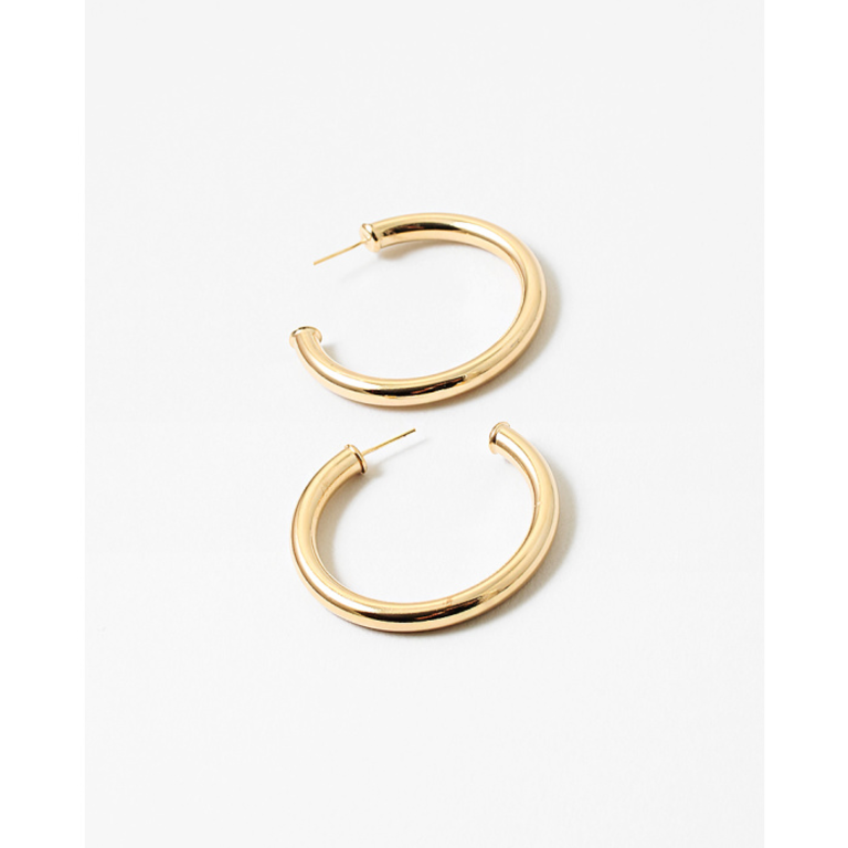 Blue Suede Jewels Gold Filled 1.75" Hoops