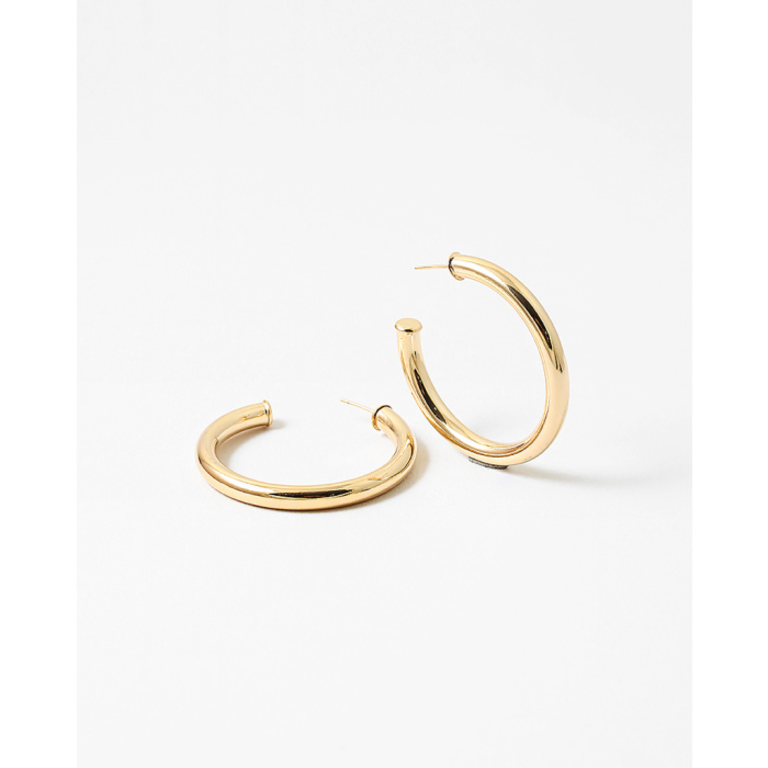 Blue Suede Jewels Gold Filled 1.75" Hoops