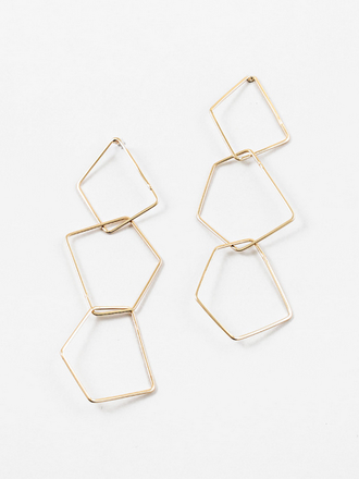 Blue Suede Jewels Geometric Erarrings Blue Suede Jewels Geometric Erarrings