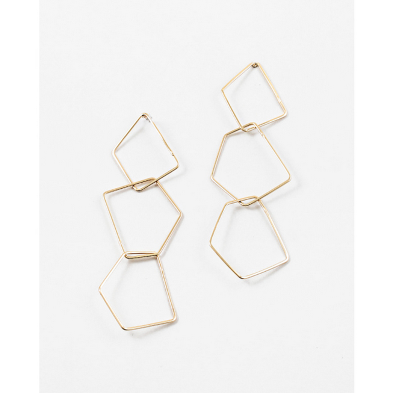 Blue Suede Jewels Geometric Erarrings