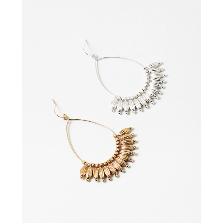 Blue Suede Jewels Bohemian Teardrop Earrings
