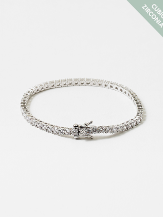 Blue Suede Jewels Cubic Zirconia Tennis Bracelet