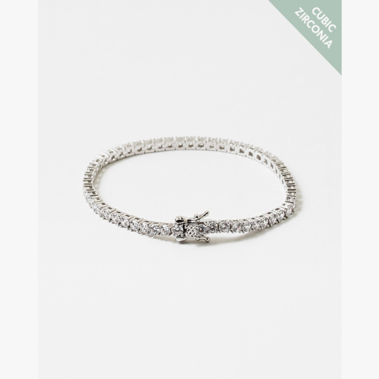 Blue Suede Jewels Cubic Zirconia Tennis Bracelet