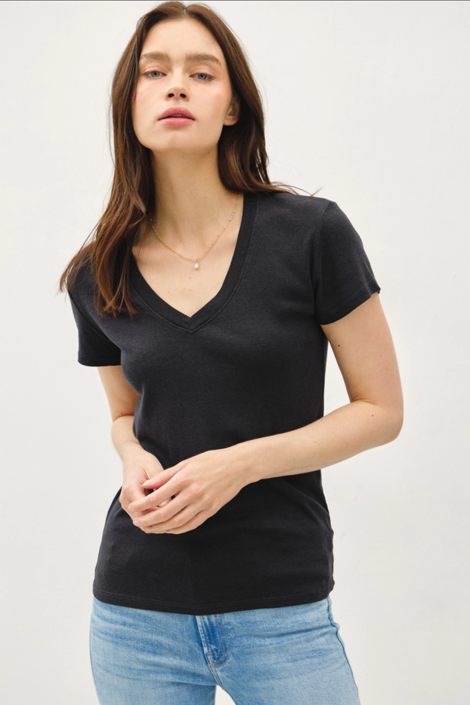 Be Cool Classic V-Neck Short Sleeve Slim T-Shirt