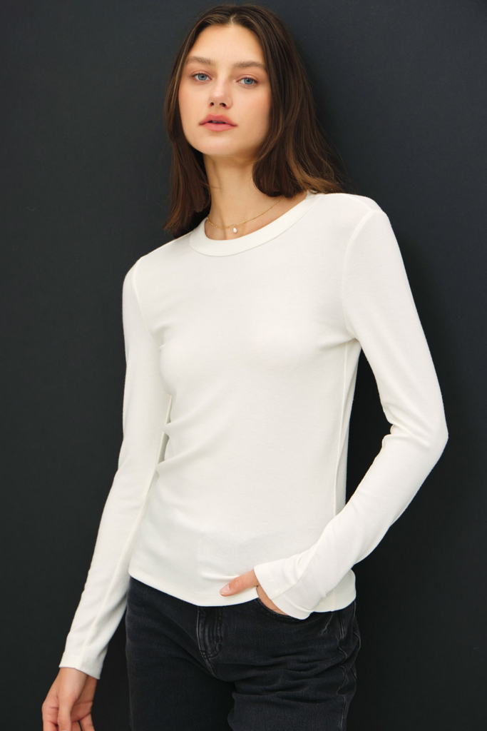 Be Cool Basic Long Sleeve Layering T Shirt