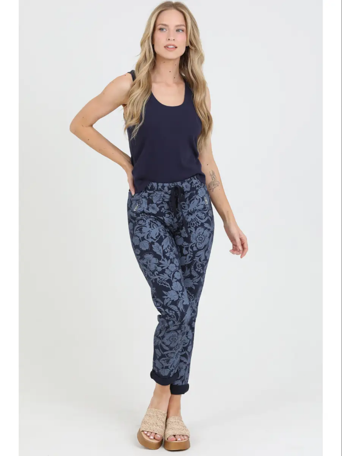 Floral print joggers hotsell