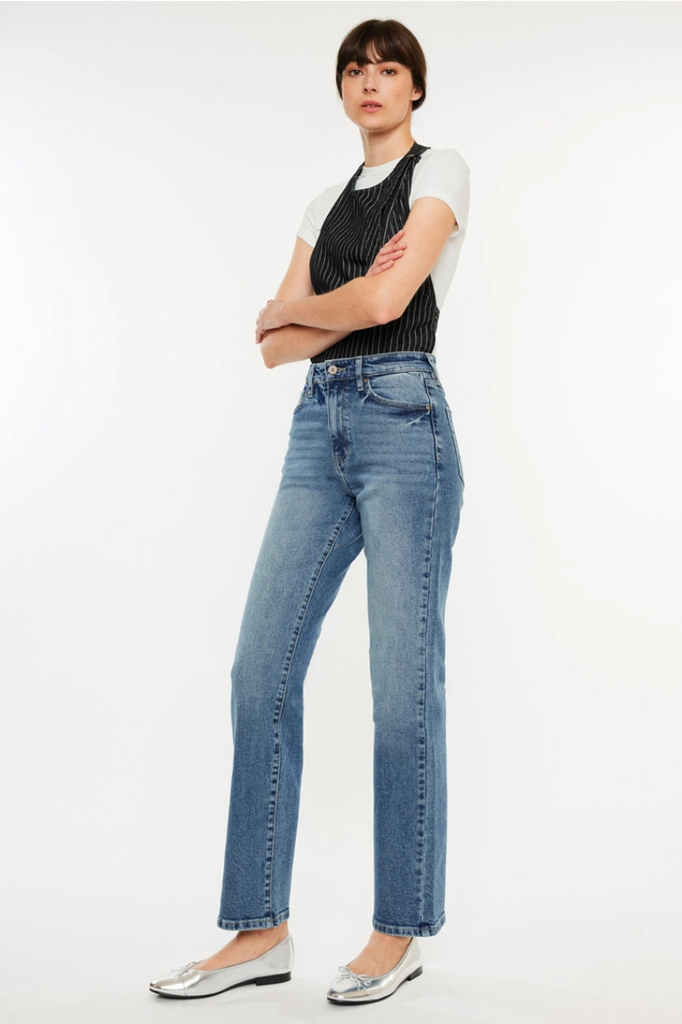 Kancan High Rise True Straight Jeans