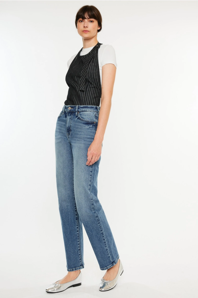Kancan High Rise True Straight Jeans