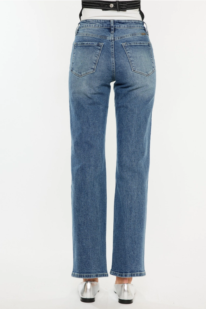 Kancan High Rise True Straight Jeans