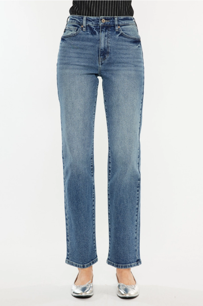 Kancan High Rise True Straight Jeans
