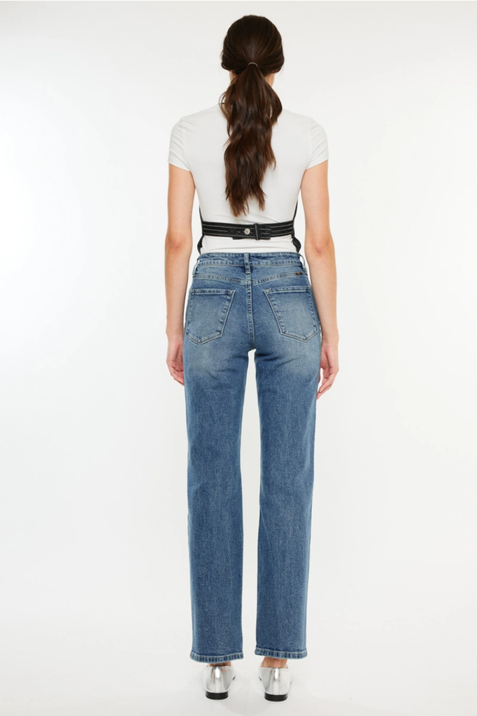 Kancan High Rise True Straight Jeans