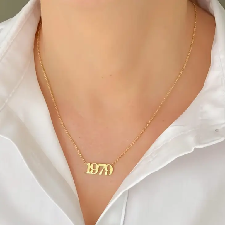 Personalized Personalized Birth Year Necklace
