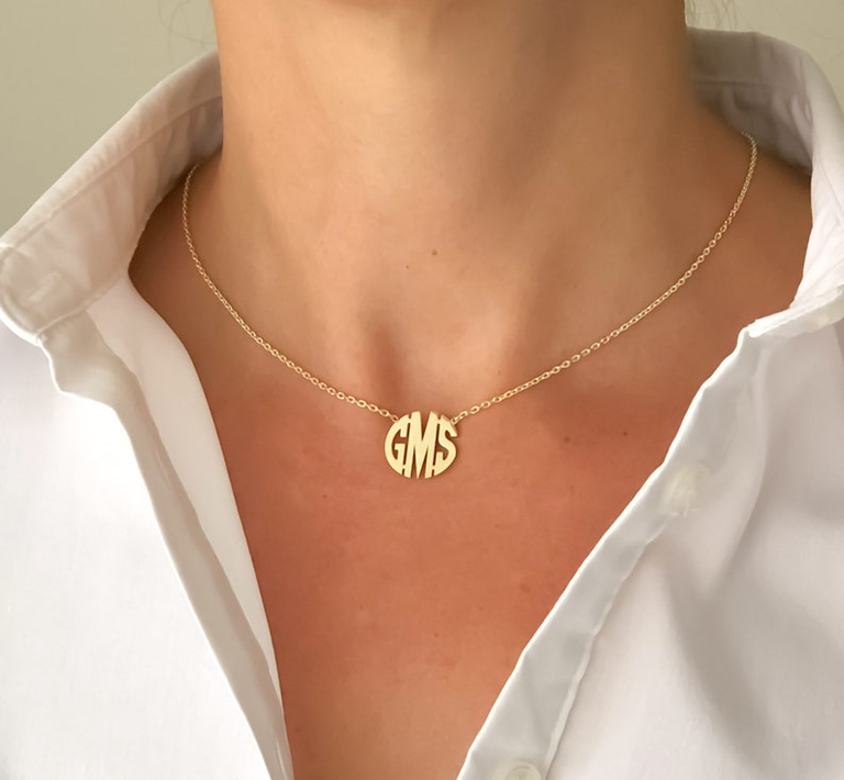 Personalized Custom Monogram Necklace