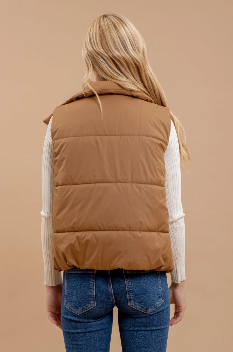 Asymmetrical puffer vest deals