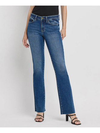 Flying Monkey Mid Rise Slim Bootcut Jeans in Vigilant
