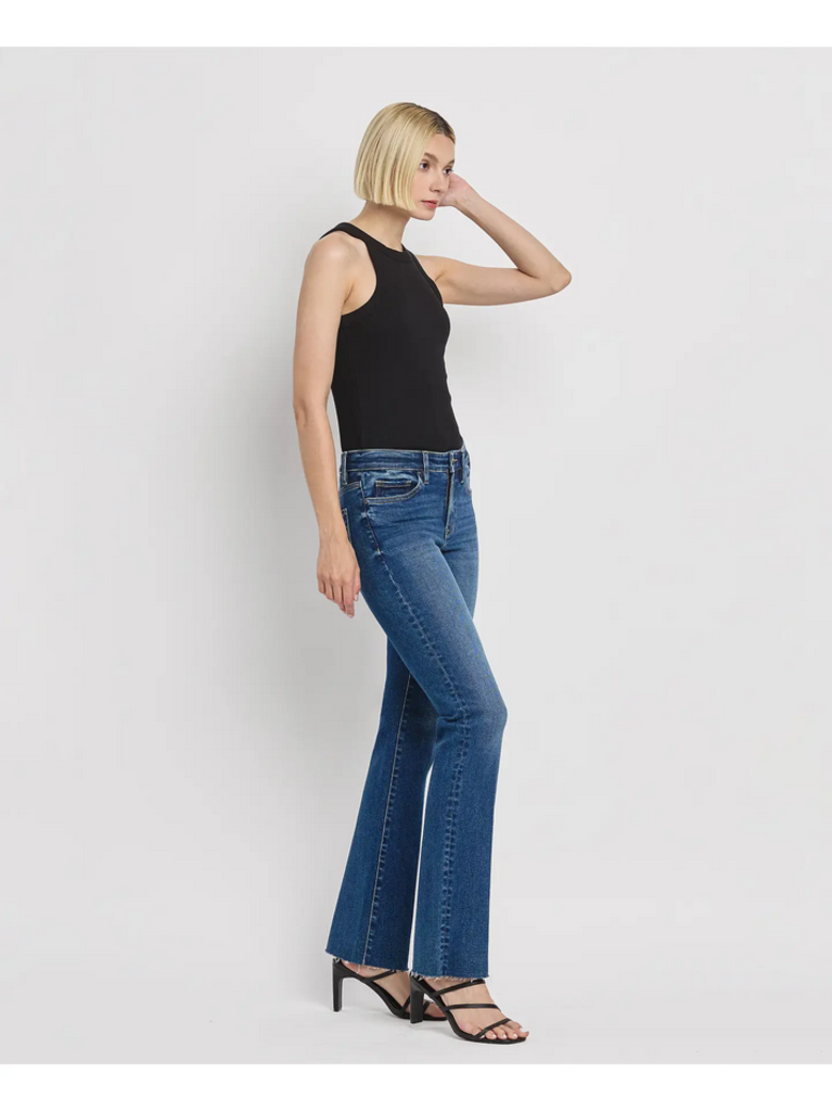 Flying Monkey Mid Rise Slim Bootcut Jeans in Vigilant