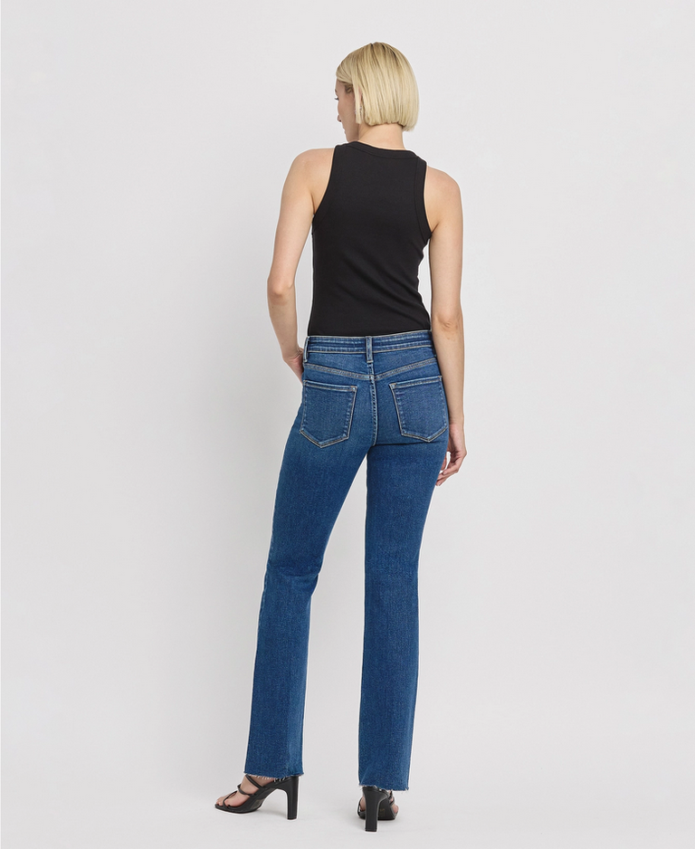 Flying Monkey Mid Rise Slim Bootcut Jeans in Vigilant