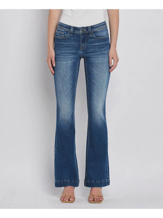 Flying Monkey Low Rise Back Yoke Bootcut Jeans in Awesomely Flying Monkey Low Rise Back Yoke Bootcut Jeans in Awesomely