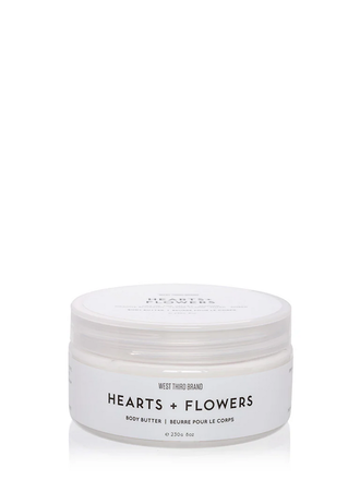 West Third Brand Hearts + Flowers Body Butter 8oz West Third Brand Hearts + Flowers Body Butter 8oz