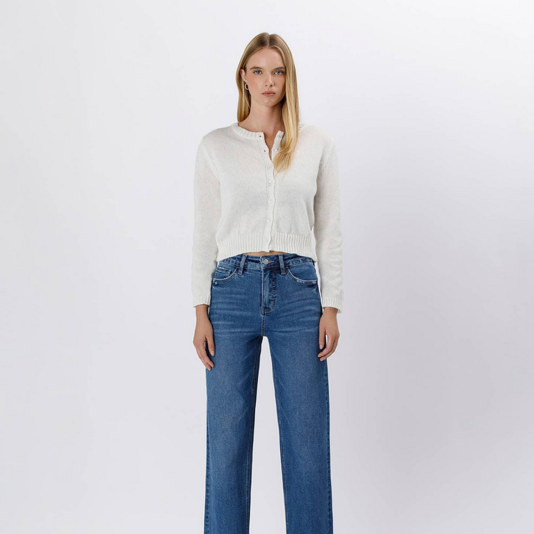 Lovervet by Flying Monkey Tummy Control 90's Super High Rise Wide Leg Jeans