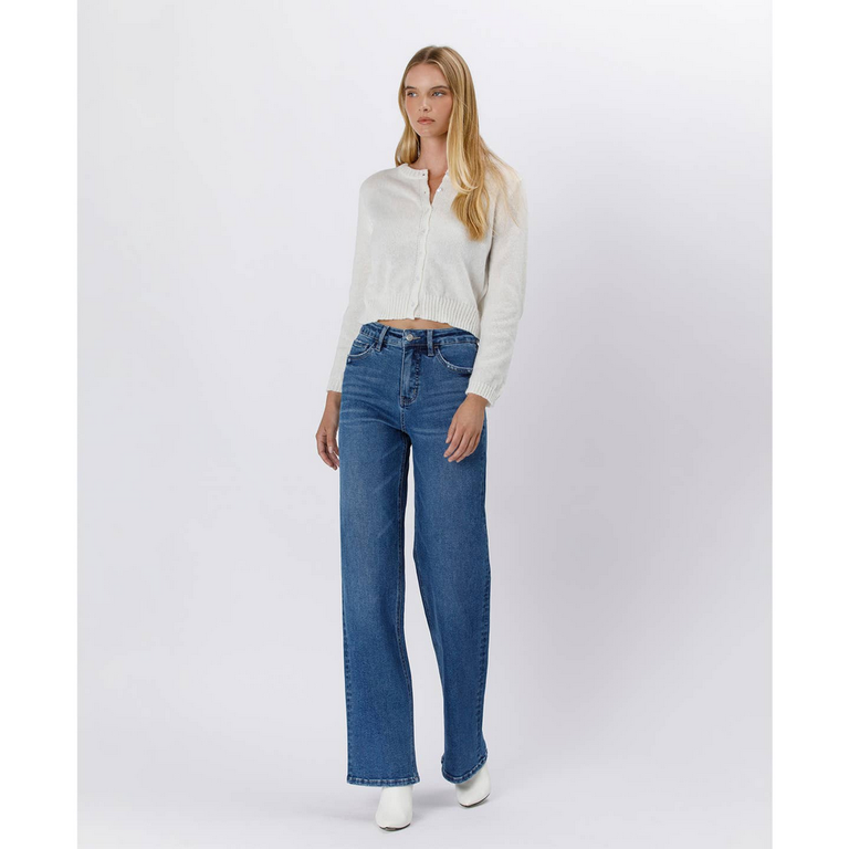 Lovervet by Flying Monkey Tummy Control 90's Super High Rise Wide Leg Jeans