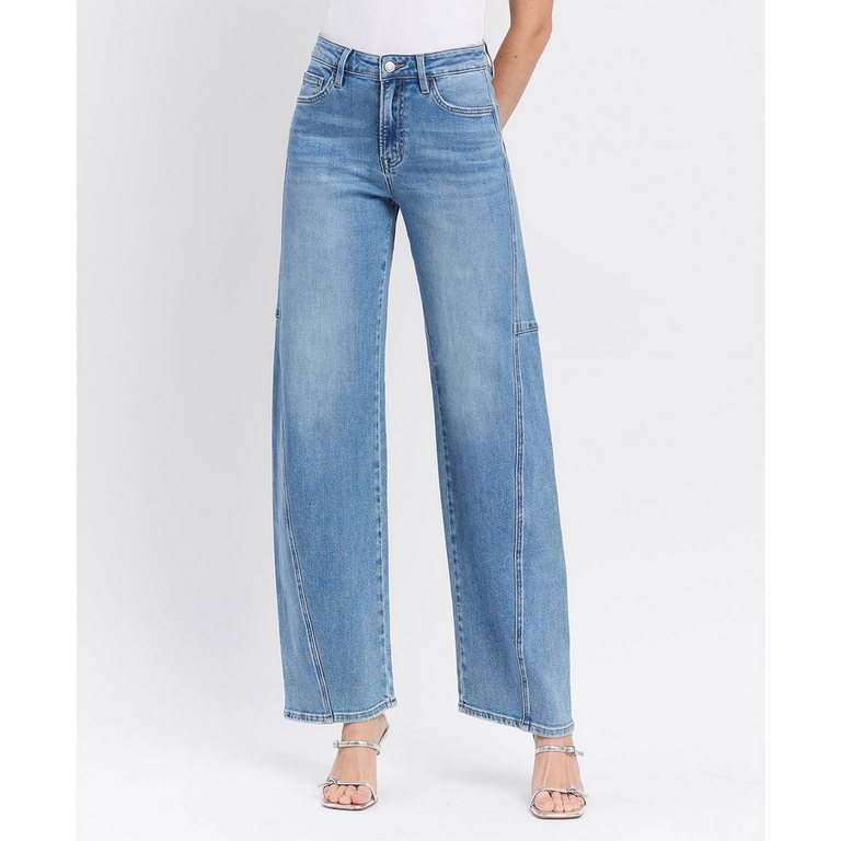 Lovervet by Flying Monkey Super High Rise Wide Barrel Jeans