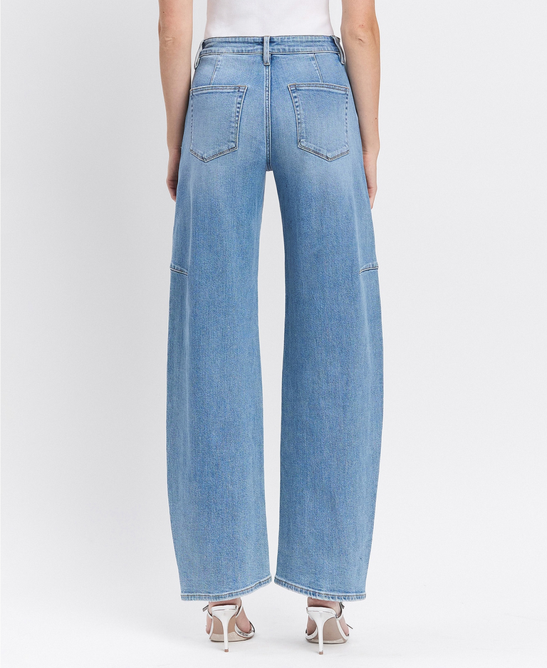 Lovervet by Flying Monkey Super High Rise Wide Barrel Jeans