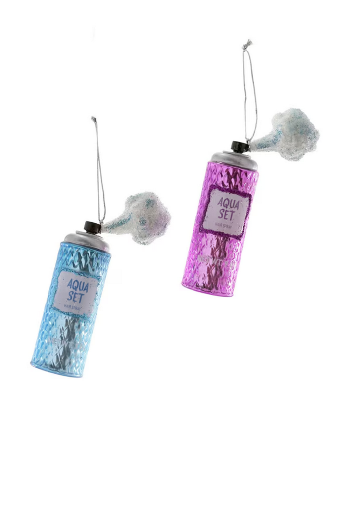Cody Foster Aqua Set Hairspray Ornament