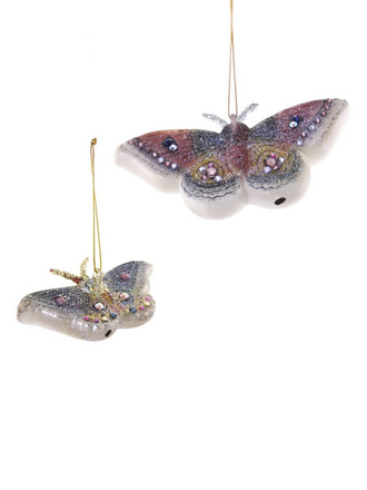Cody Foster Frosted Moth Ornament