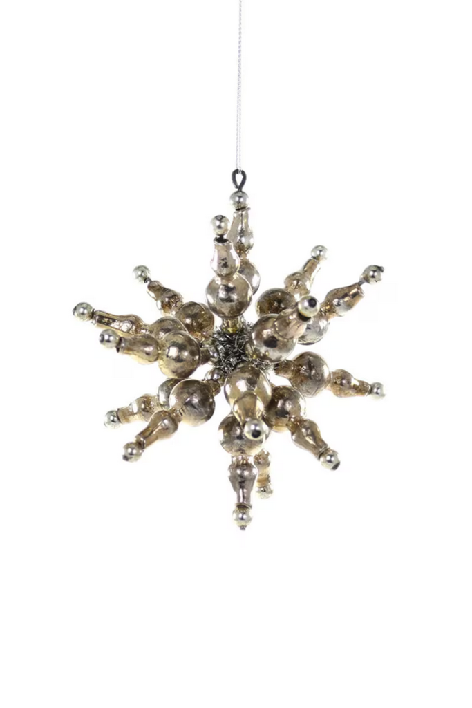 Cody Foster Tinsel Sputnik Star Ornament