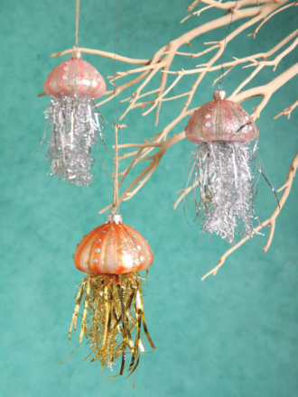Cody Foster Tinsel Jellyfish Ornament