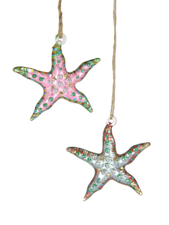 Cody Foster Glitter Starfish Ornament