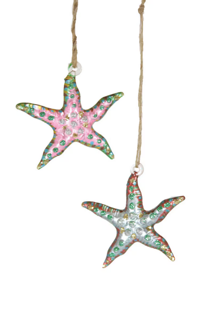 Cody Foster Glitter Starfish Ornament