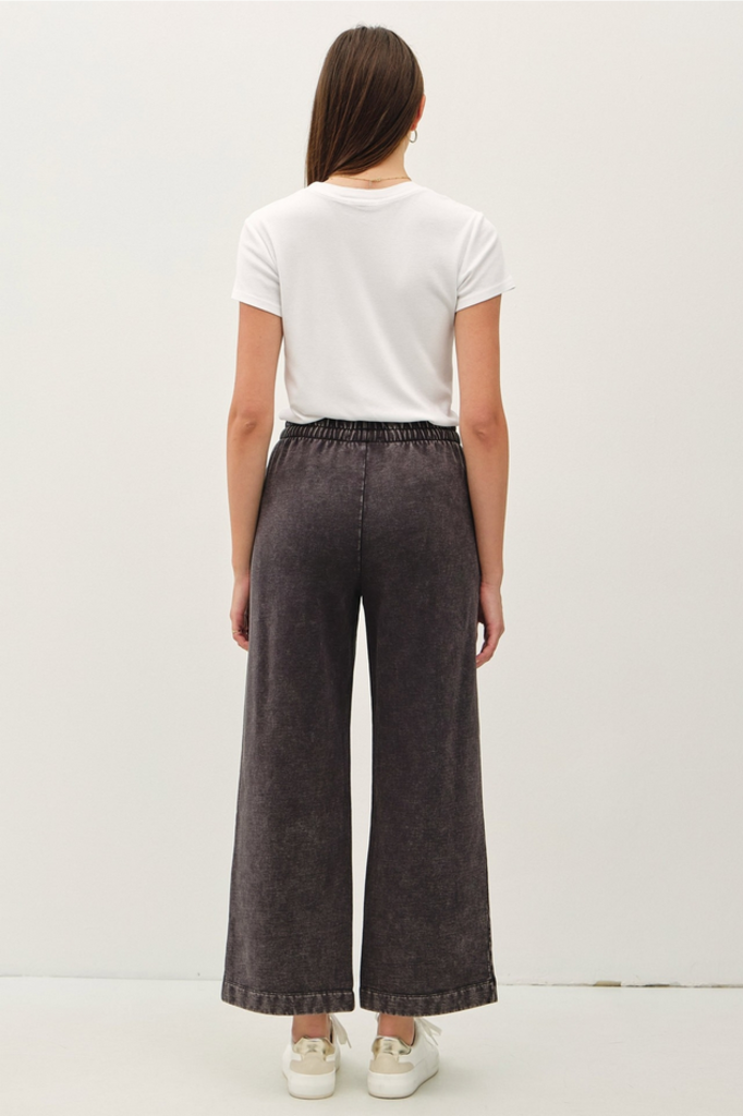 Be Cool Acid Wash Cotton Drawstring Sweatpants