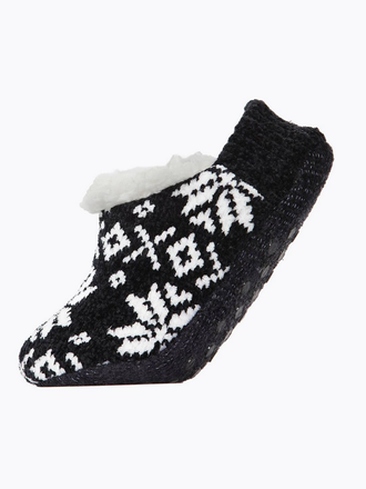 Me Moi Nordic Plush Lined Slippers Me Moi Nordic Plush Lined Slippers