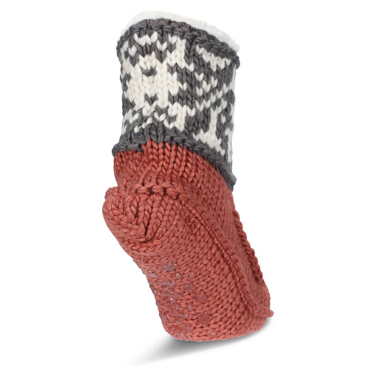 Me Moi Snowflake Border Sherpa Lined Lounge Sock