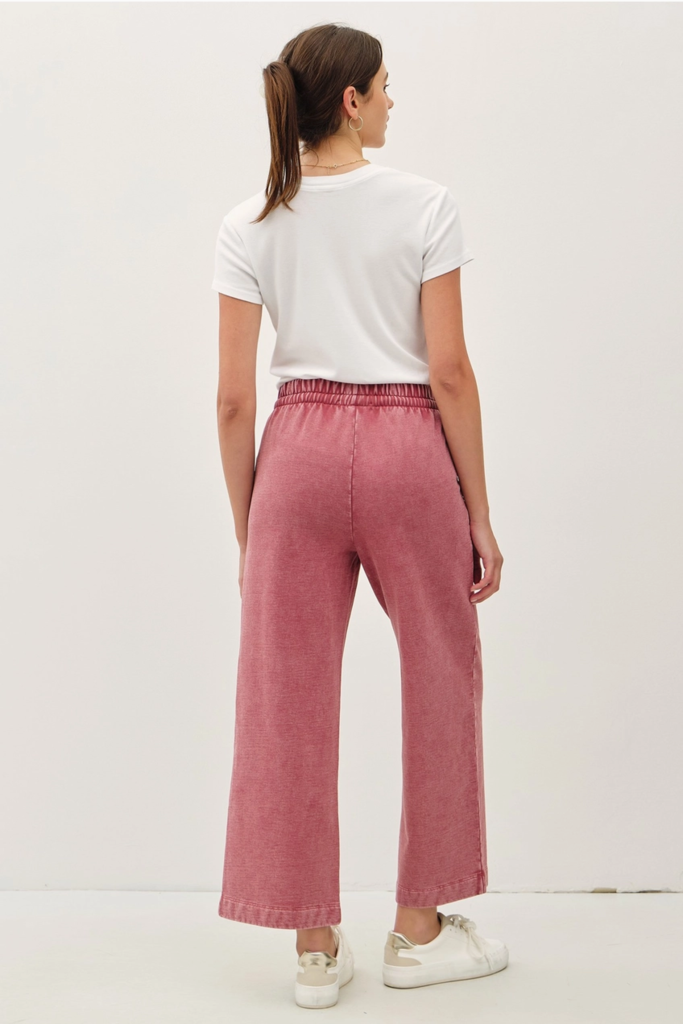 Be Cool Acid Wash Cotton Drawstring Sweatpants