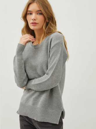 Be Cool Round Neck Boyfriend Fit Sweater