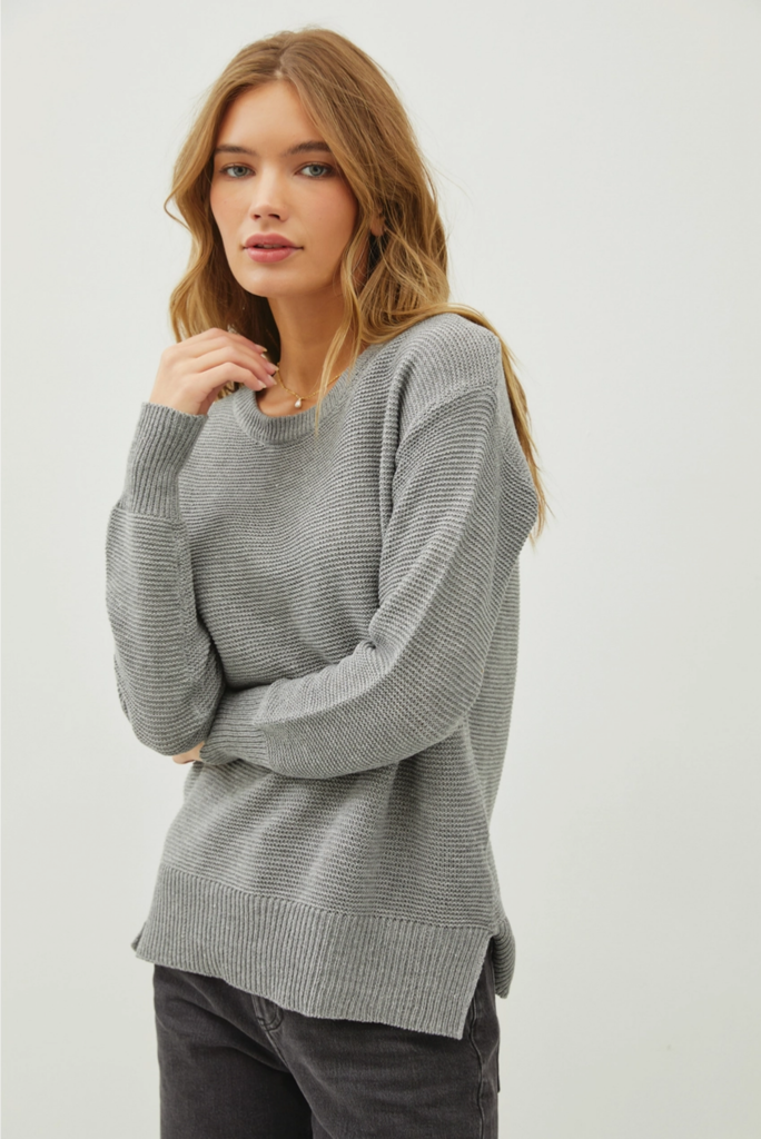 Be Cool Round Neck Boyfriend Fit Sweater