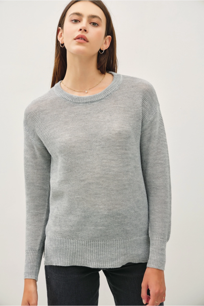 Be Cool Round Neck Boyfriend Fit Sweater