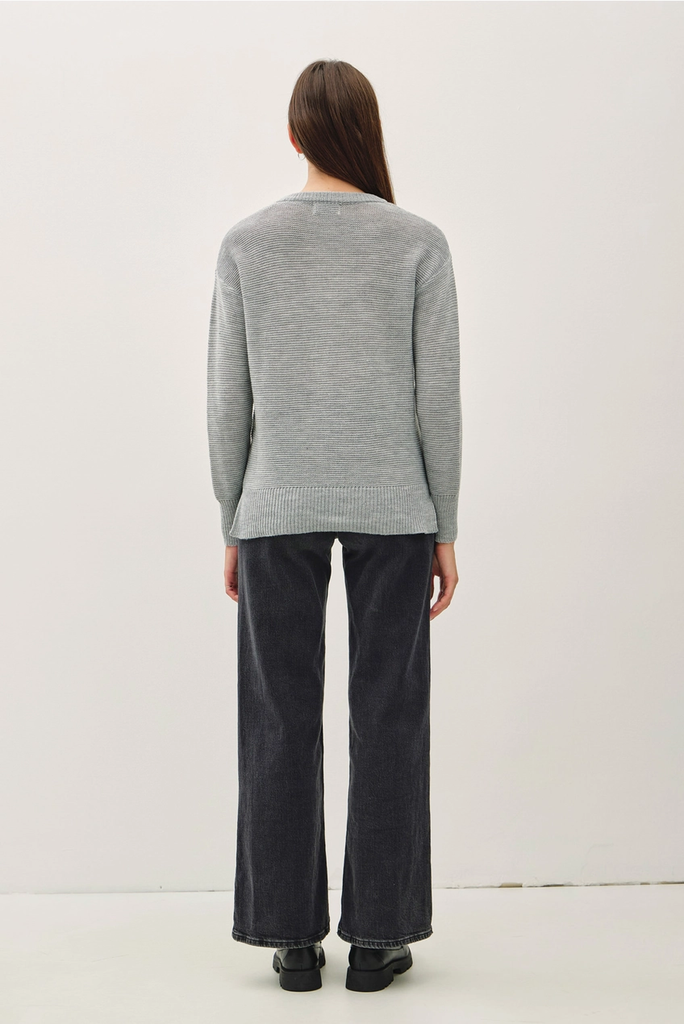 Be Cool Round Neck Boyfriend Fit Sweater