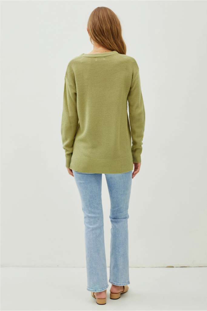 Be Cool Round Neck Boyfriend Fit Sweater